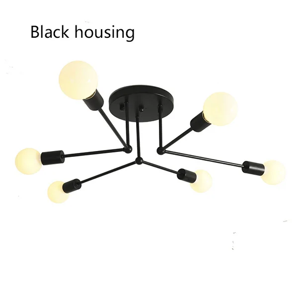 Современный Скандинавский современный светодиодный подвесной светильник s спальня столовая кухня E27 Светодиодный светильник Эдисона лампа - Цвет корпуса: Black Housing