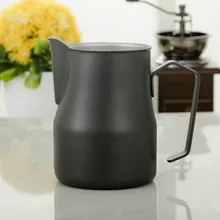 Тефлоновое покрытие эспрессо насадка для взбивания молока паром кувшин искусство Латте Кувшин/Италия кувшин для молока/нержавеющая сталь кувшин для молока молочный кувшин твердого английского фарфора