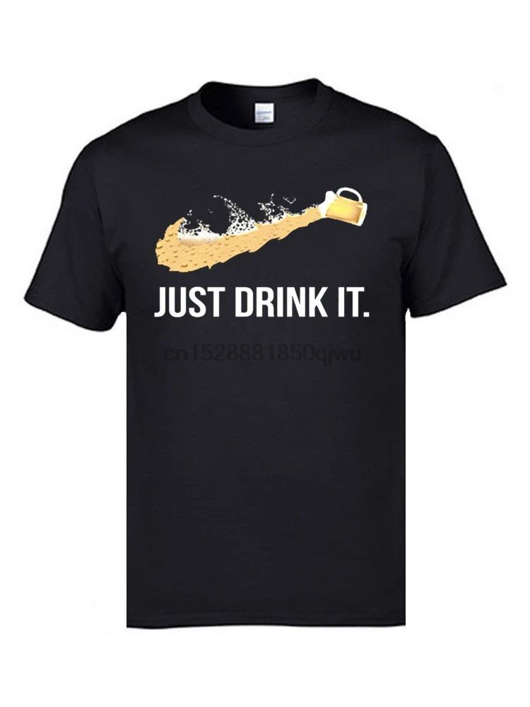 JUST DRINK IT Beer Festival T Shirts 2019 New Arrival Fashion Street Tshirts 100% Cotton Crew Neck Mens Tops Tees Oktoberfest |