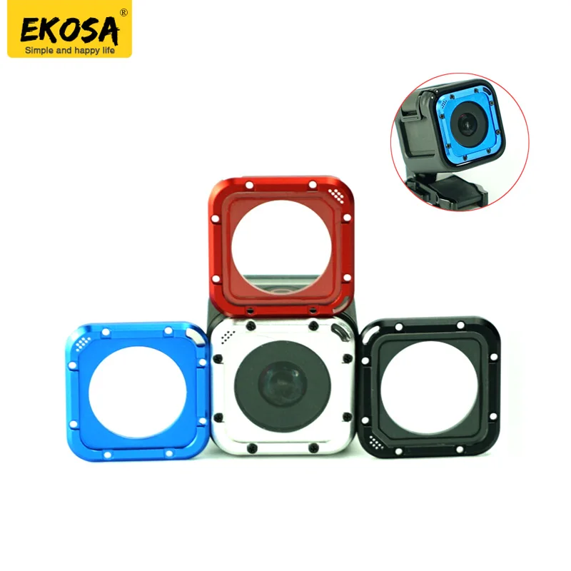

EKOSA Lens Cover For GoPro Hero 4 Session Aluminum Alloy Replacement Set Lens Protective For Go Pro 4 Session Gopro Accessories