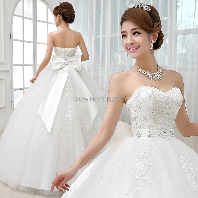 S 2016 New Stock Bridal Gown Plus Size Women Wedding Dress