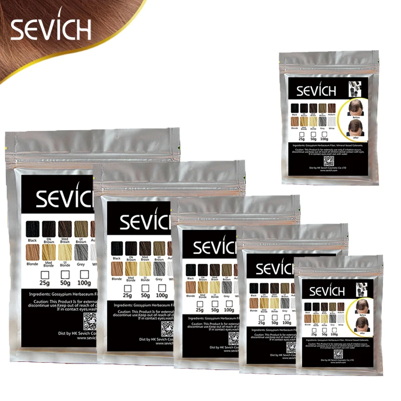 1000g cosmético hecho a mano de fibra de cabello humano, Corrector de pérdida de cabello, colorante de estilo, fibra de Color, aplicador para polvos de pelo, bolsa de recarga - 1
