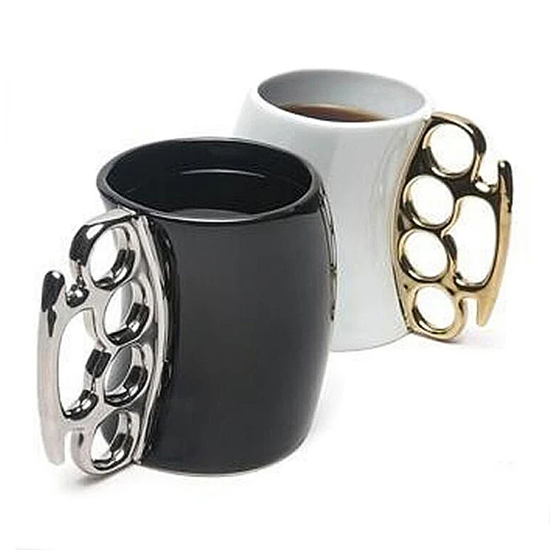 

Boxing Style Ceramic Morning Mugs Creative Ceramic Coffe Tea Milk Cups Good Gift for Friends 350ml Funny Mug SH196