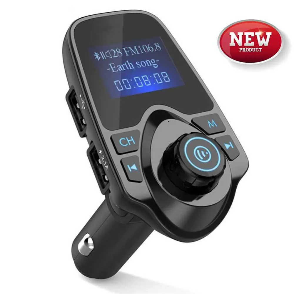 Bluetooth автомобильный аудио комплект Гарнитура FM передатчик MP3 музыкальный плеер