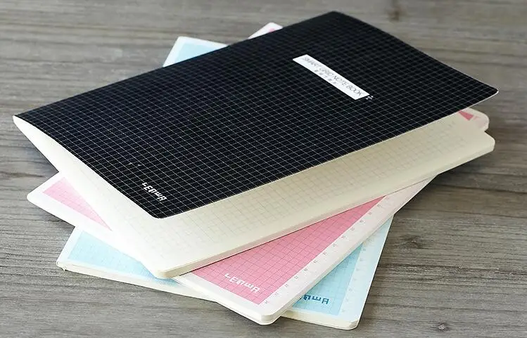 

Cheng Jia Brand Notebook Stationery Geometry Small Squares Grid Soft Surface Copy Handbook Notepad B5 Student Diary Notebook