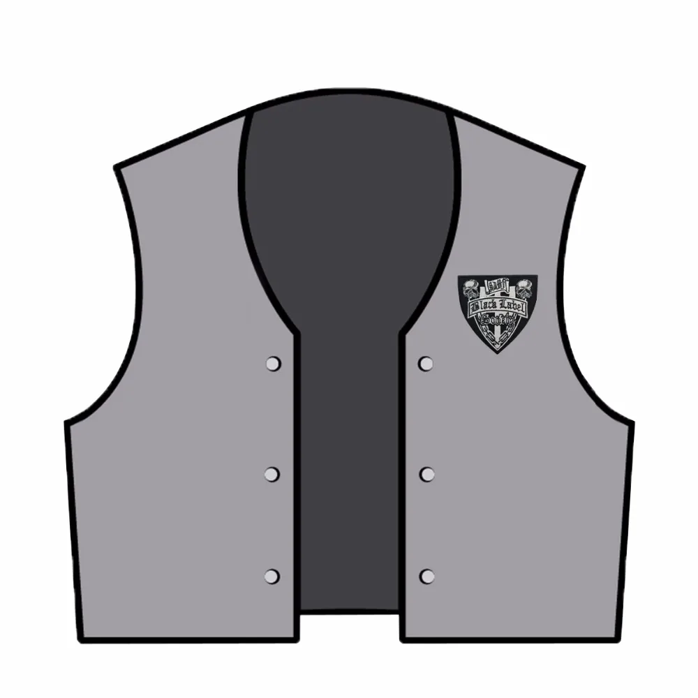 G0126 (3)High Quality Black Label Society Music Shield Embroidered Patch For Motorcycle Club Biker Patch DIY Applique Patch for Jacket