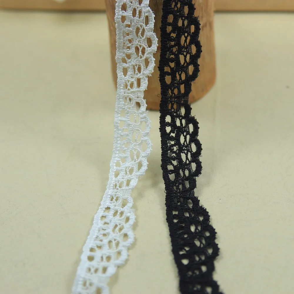 10 yards/lot 14mm width natural white&amp black stretch micro-elastic lace tirm sewing/clothes/Apparel accessories | Дом и сад