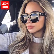 LeonLion, квадратные роскошные солнцезащитные очки для женщин, брендовые дизайнерские очки для мужчин/женщин, классические винтажные уф400 очки для улицы