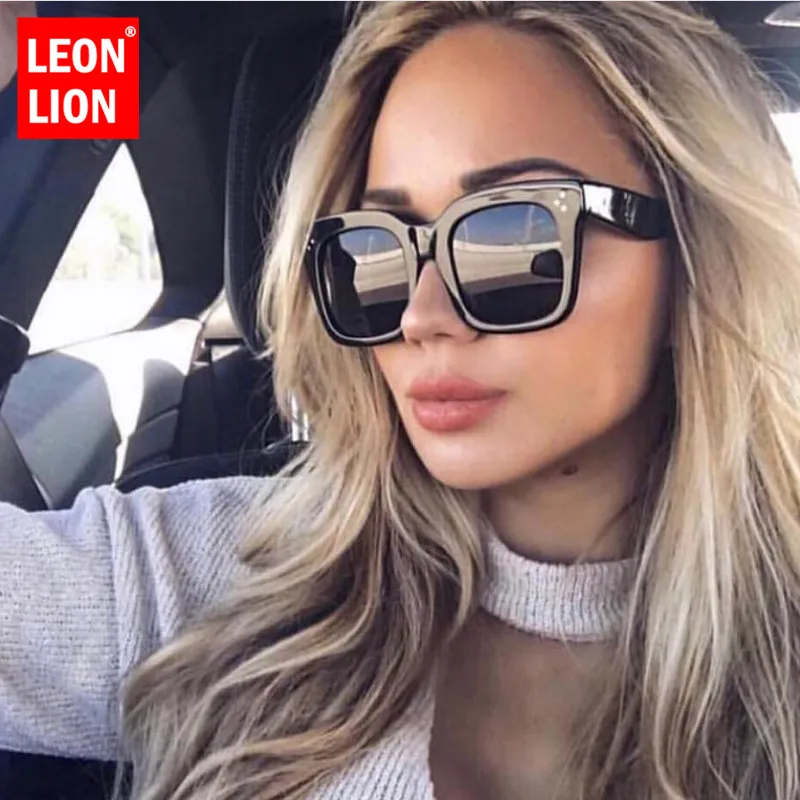LeonLion 2019 квадратные роскошные солнцезащитные очки женские брендовые