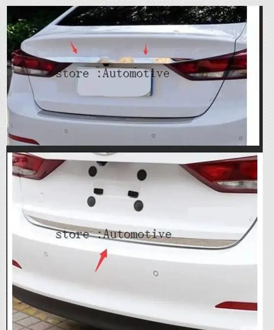 Хромированная крышка багажника для HYUNDAI ELANTRA AVANTE 2016 2017 2018 отделка дверная ручка