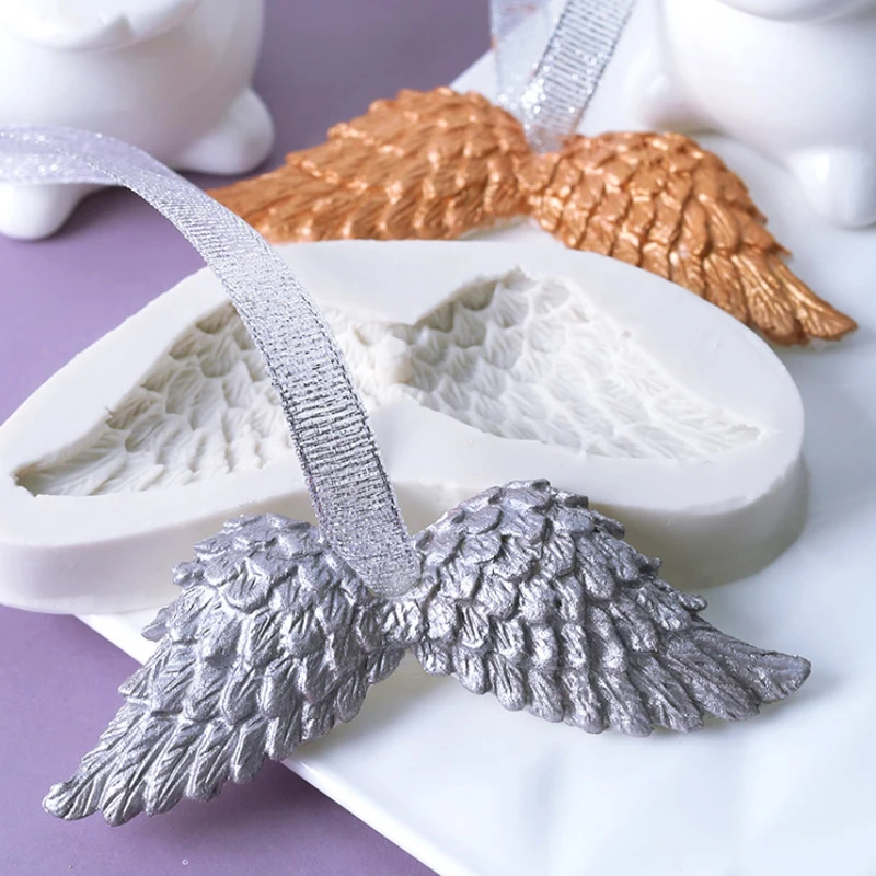 Силиконовая форма для помадки Angel Wings инструменты украшения тортов шоколадной