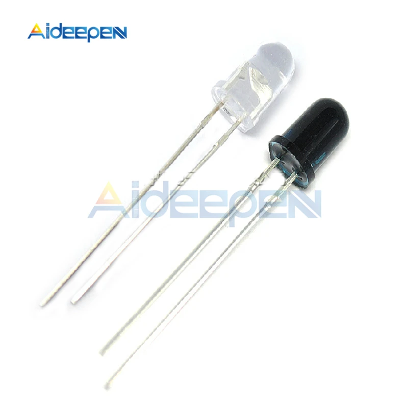 

10Pcs/lot 5mm 940nm LED IR Infrared Emitter Round Tube Light Diode 1.2-1.3V 20-30mA