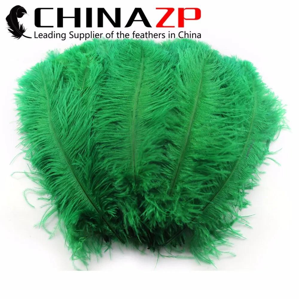 

Wholesale in CHINAZP Factory (10-12") 25-30cm 500pcs/lot Dyed Kelly Green Loose Ostrich Feather Decoration