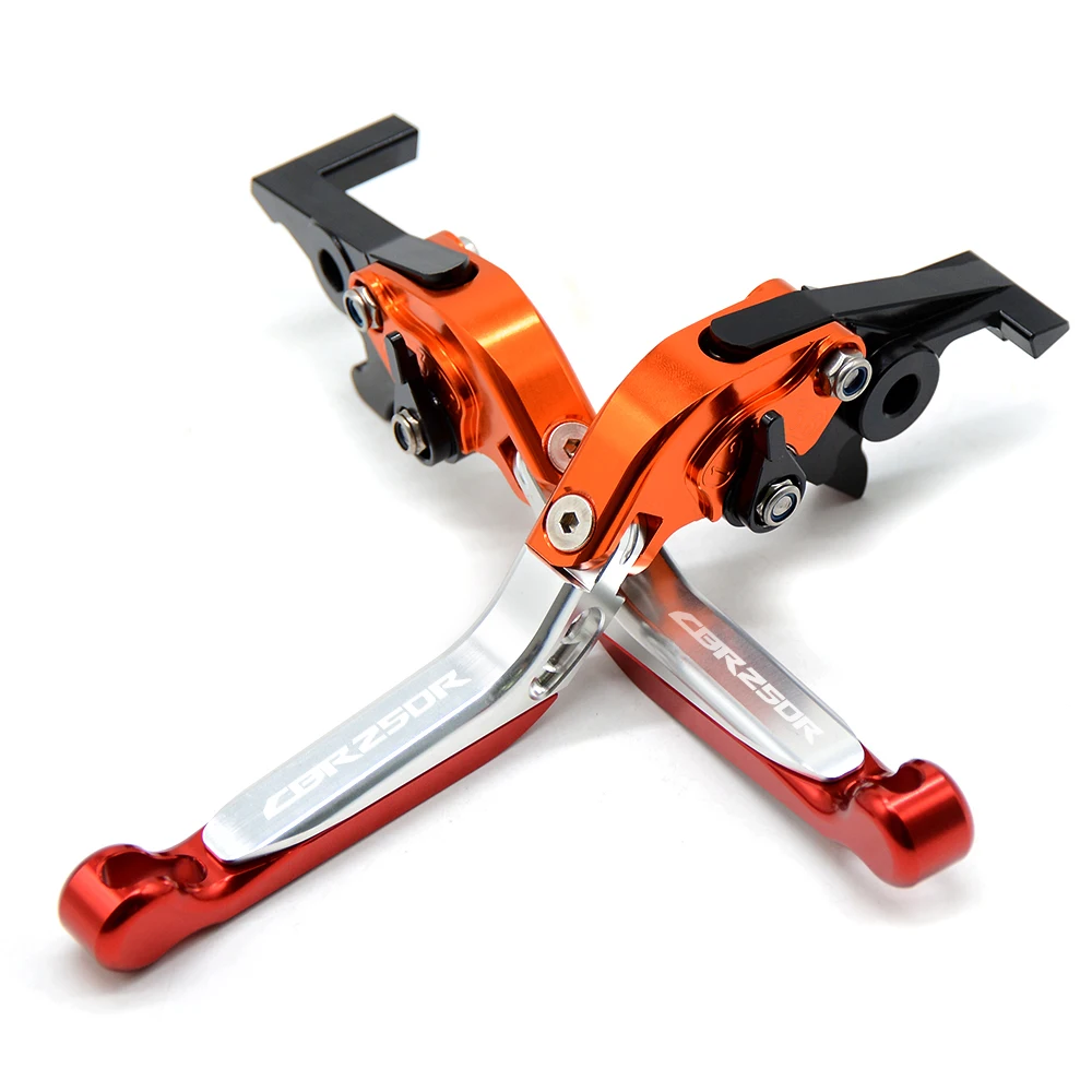 Лазерный Логотип CBR250R CNC Регулируемые рычаги тормозной муфты мотоцикла для HONDA 2011