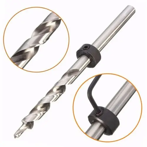9.5mm 9mm Step Twist Drill Bit Stop Collar Pocket Hole Drill Jig Guide