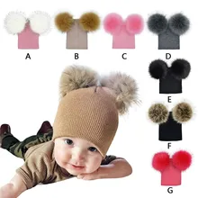 Топ, Модная хлопковая новая стильная шапка с помпоном, вязаные трикотажные шапки для маленьких мальчиков, зимняя теплая шапка для волос, шапочка, s