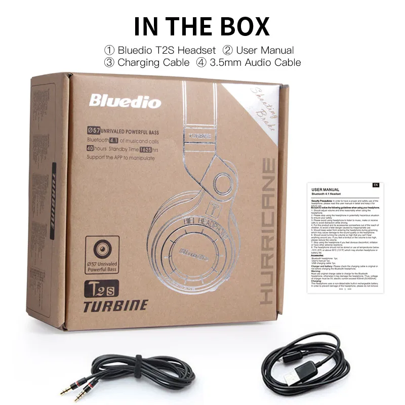Bluedio T2S (турбина2 дистинктивный) инновационный завёрнутый внутрь дизайн Bluetooth