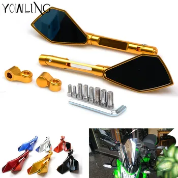 

Motorcycle Mirrors motorbike CNC Rearview side Mirror Aluminum For yamaha mt09 mt10 mt07 Tmax 500 Tmax 530 KTM RC DUKE 125 200