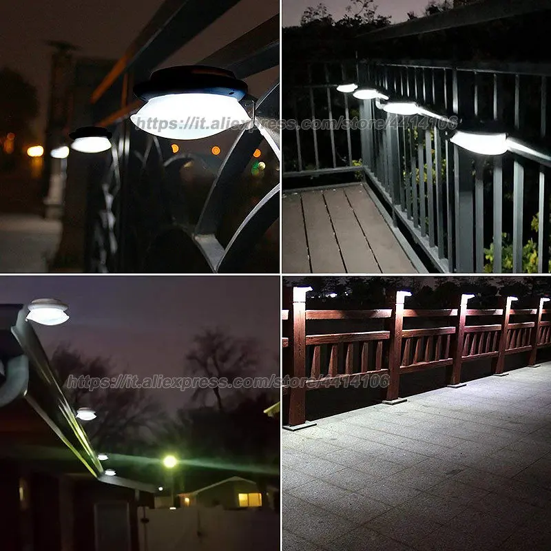 Solar ao ar Led-luz de Segurança de Utilitário Noite de Sarjeta Inteligente de Energia Pacote Negócio-calha Livre Luzes Solar Preta 6 11 6 pacote negócio calha solar ao ar
