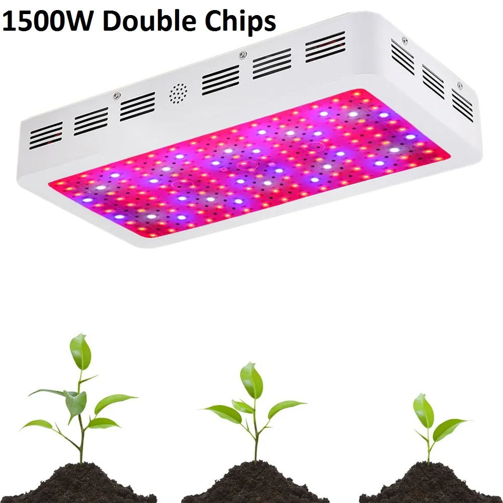 1500W 1800W 2000 Double Chips LED Grow Light Full Spectrum 410 730nm For Indoor Plants Flower
