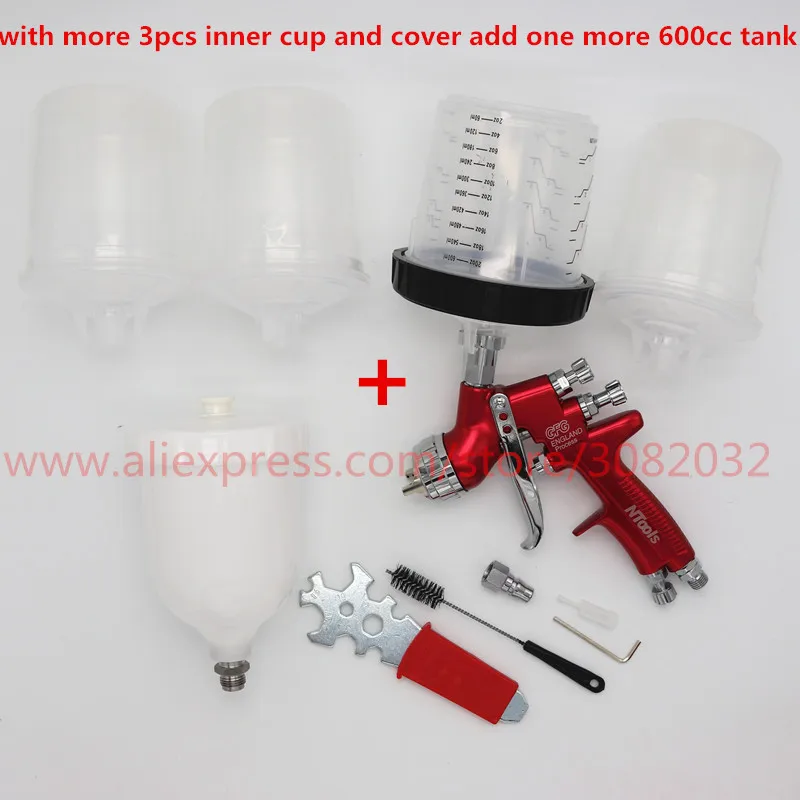 

adapter pot joints spray gun with PPS Type H/O Quick Cup, No cleaning Cup spray gun adapter/paint spray gun /sprayer gun