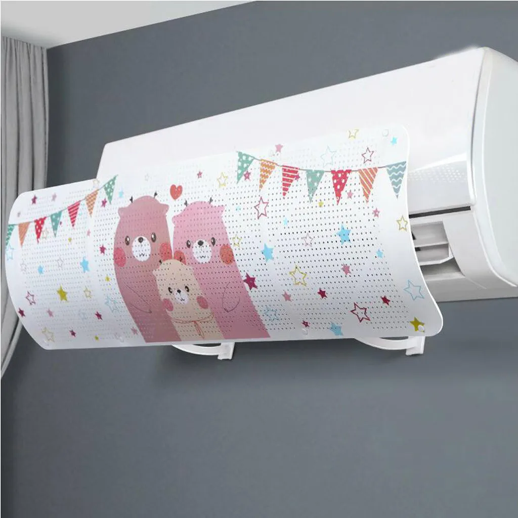 

Air Conditioner Cover Anti Direct Blowing Retractable Air Conditioning Wind Shield cute Cold Air Conditioner Deflector Baffle