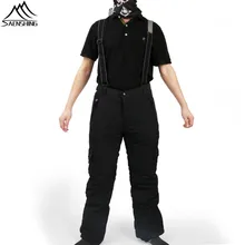 SAENSHING/зимние лыжные брюки для мужчин и женщин; водонепроницаемые брюки для сноуборда; лыжные брюки; утолщенные теплые уличные лыжные и сноубордические брюки