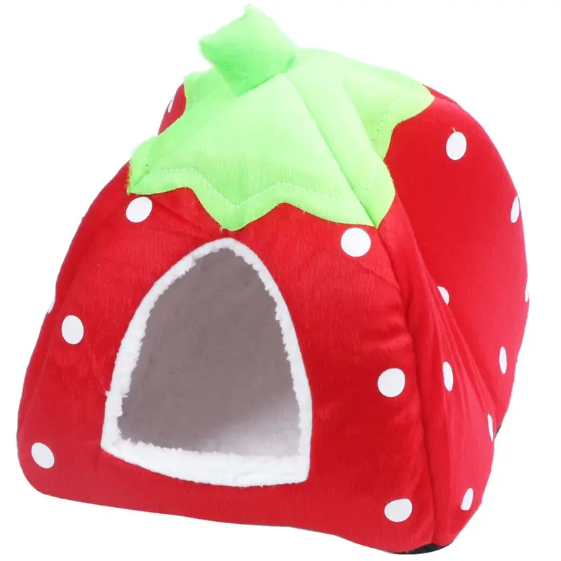 

Strawberry Dog Cat Bed Cushion Home Kennel Puppy Pet Nest Animal Nest Pet Cushion supplies