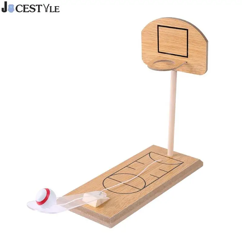 Wooden Funny Basketball Plastic Mini Handheld Sports Shooting