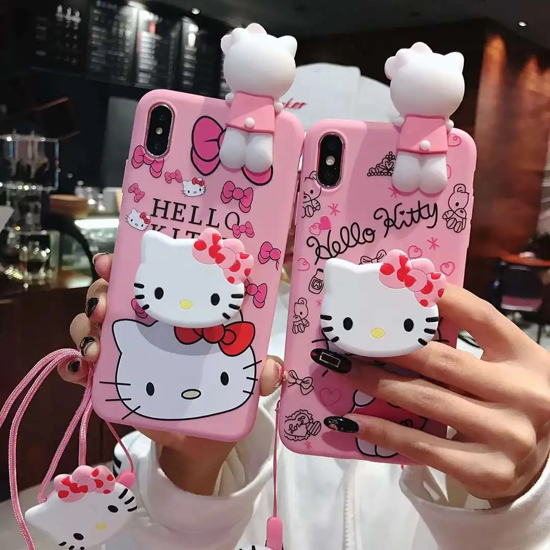 Redmi Note 7 Cute 3D Hello Kitty phone Case for Xiaomi mi 8 8SE/mi7/5X