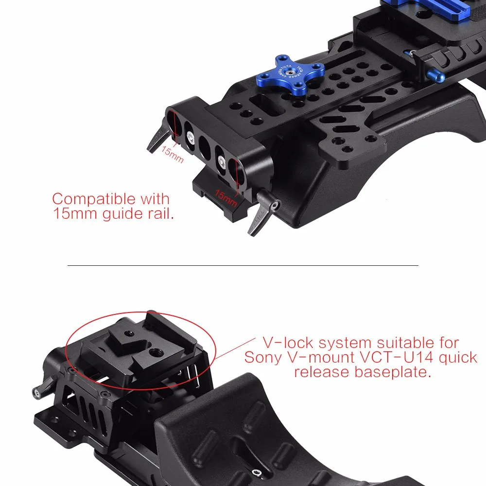 Tilta FF-T03 A/B комплект для непрерывного изменения фокусировки w/Жесткий стоп+ BS-T03 опорная пластина для 15 мм рельсовой системы DSLR камеры rig