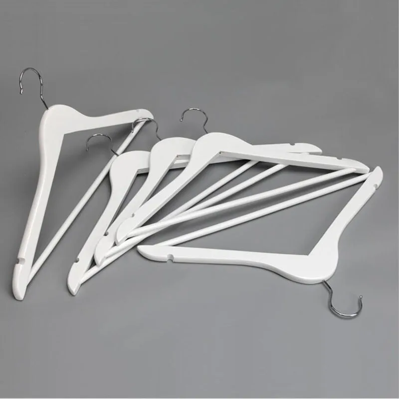 

[Free Shipping] Most Popular A Grade White Wood Hanger for Suits, Curved Style (10 pieces/ lot)