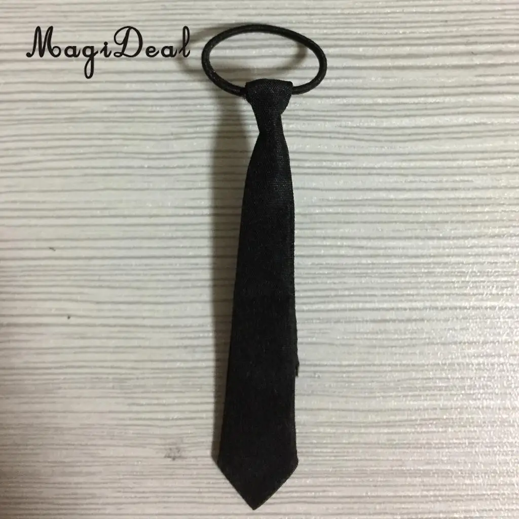 New Arrival 1/6 Scale Black Tie Student Girls Uniform Necktie for 12 Inch Action Figures Doll   Daily Wear Acc Kids Toy