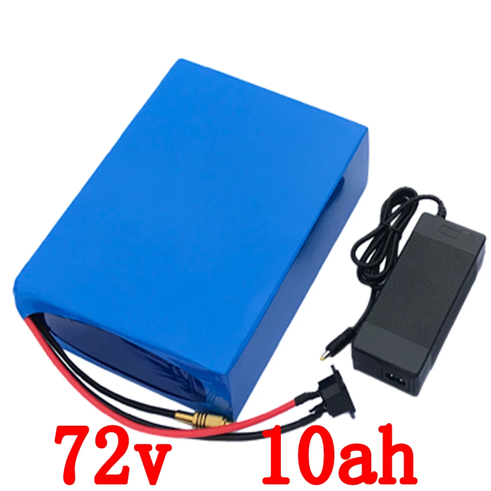 

72V battery 72V 10AH electric bike battery 72V 10AH 2000W Lithium battery pack with 30A BMS and 84V 2A charger Duty free