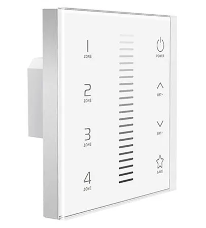 

EX5;Dimming European-style touch panel;AC100-240V input;RF 2.4G+DMX512 signal output