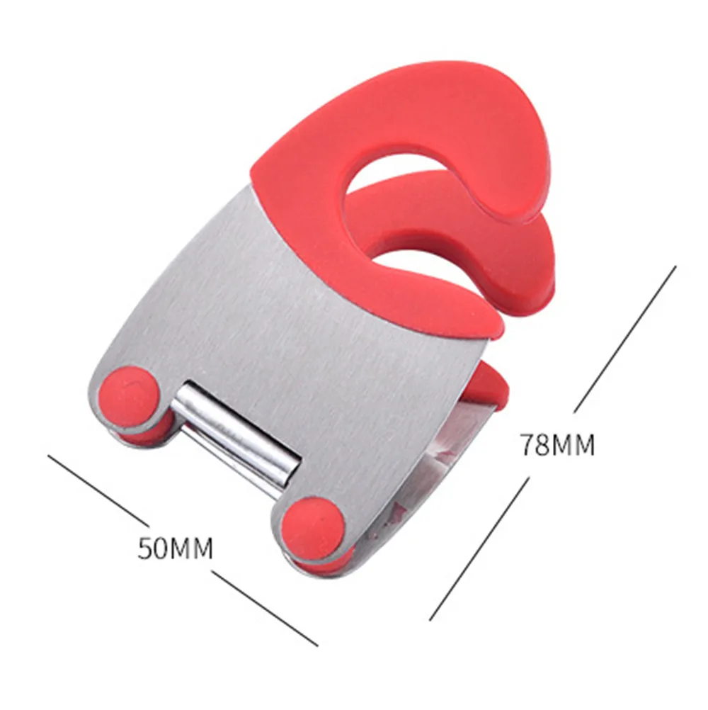 

Stainless Steel Pot Pan Holder Spatula Clip Spoon Rest Pots Clip Kitchen Uten A creative kichen tools kitchenware gadgets new