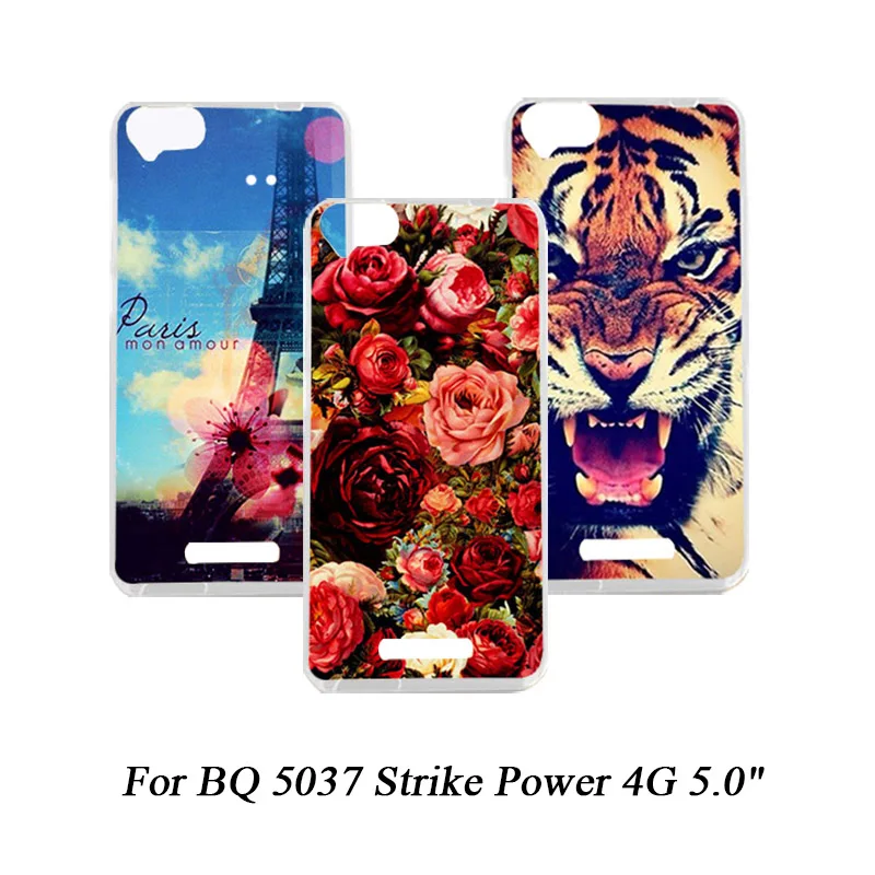 

Fashion New Phone Case Cover For BQ BQS-5037 Strike Power 5037 5.0" Perfect Painting Soft TPU Silicone Cases For BQ 5037 bq5037