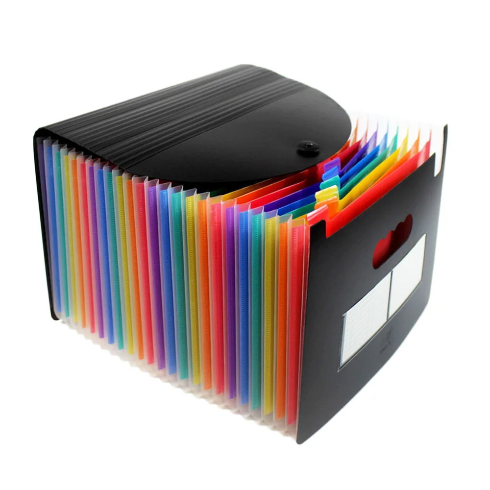 Vertical Organ Folder Big Document Bag Rainbow Accordion A4 ...