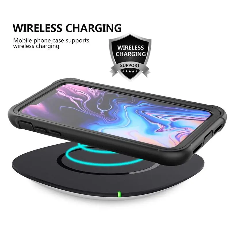 For iPhone Xs Max Shockproof Case Life Water Shock Dirt Snow Proof Protection for iPhone X XS XR Full Body Rugged Clear Cases