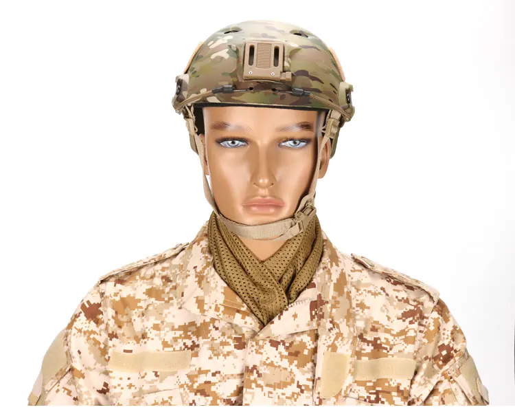 Военный Тактический Камуфляжный шарф, уличная дышащая повязка на голову, сетчатый шарф, джунгли, глушитель для кемпинга, походов, мужчин, Scarf4317