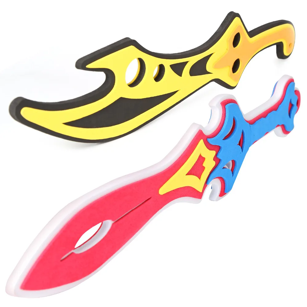 amazing  10PCS Assorted EVA Toy Swords Assorted Foam Toy Sword Shield Ninja Warrior Weapons Sports Outdoor T