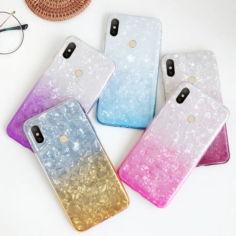 

Colorful Gradient Soft TPU Case For Xiaomi Redmi Note 5 4X 5A Pro Redmi 5 5A 5 Plus 4X 4A S2 Mi A1 5X 6X Mi Note 3 Mix 2S Cover