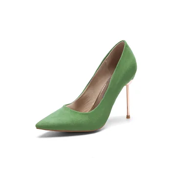 

In the spring of the new women feeling fine with joker pointy shoes with high light mouth 33 1835-48 single bride shoes