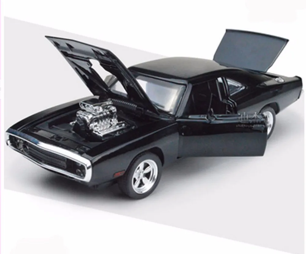 Dodge Challenger 1/32 Масштаб литья под давлением Модель автомобиля игрушки Форсаж 7 черная модель автомобиля подарки коллекции