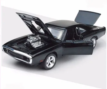 

Dodge Challenger 1/32 Scale Alloy Diecast Car Model Toys Fast & Furious 7 Black Car Model Gifts Collections