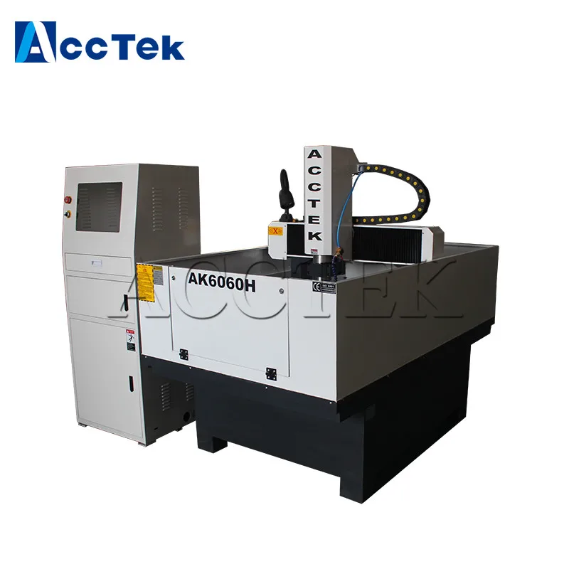 AccTek 6060 Горячая продажа металла алюминия меди cnc гравировальный станок