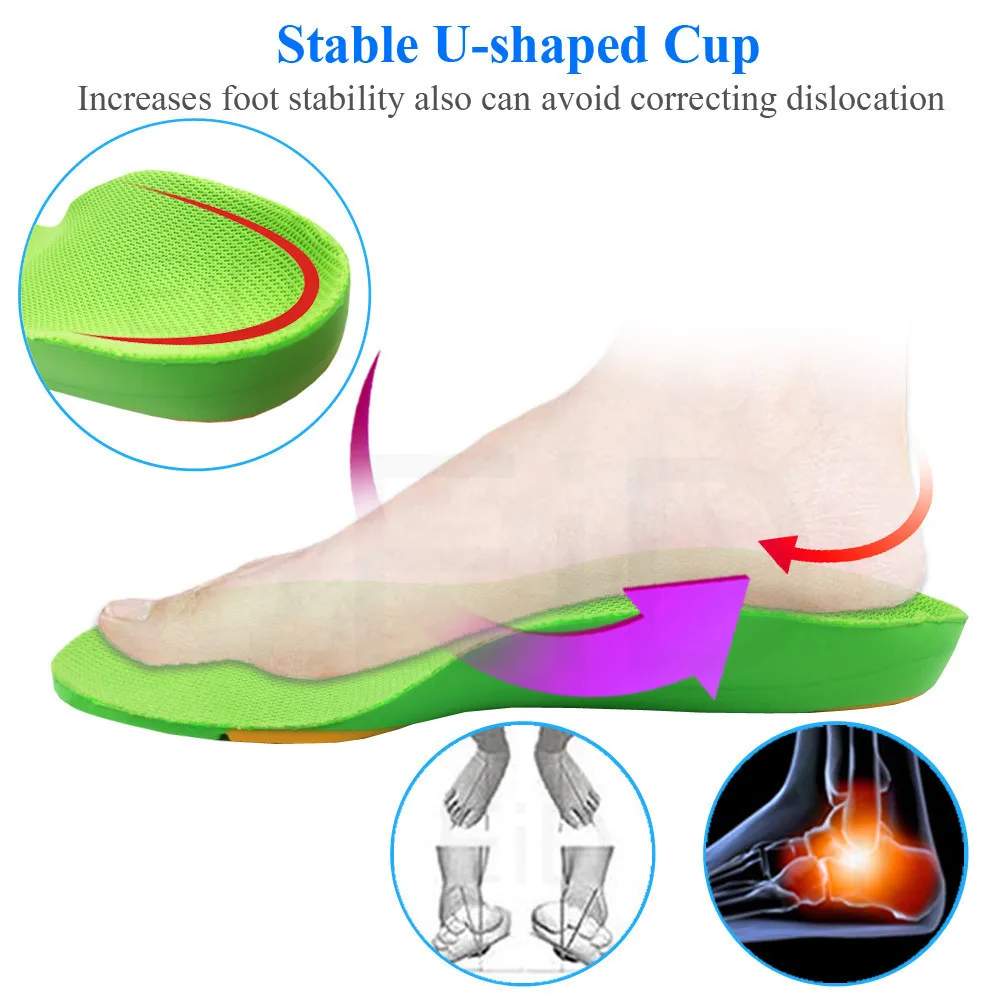 EiD High quality Orthotic Insole EVA for  Kids Children Flat Feet Arch Support Insoles Orthopedic Shoe sole insoles pads Inserts