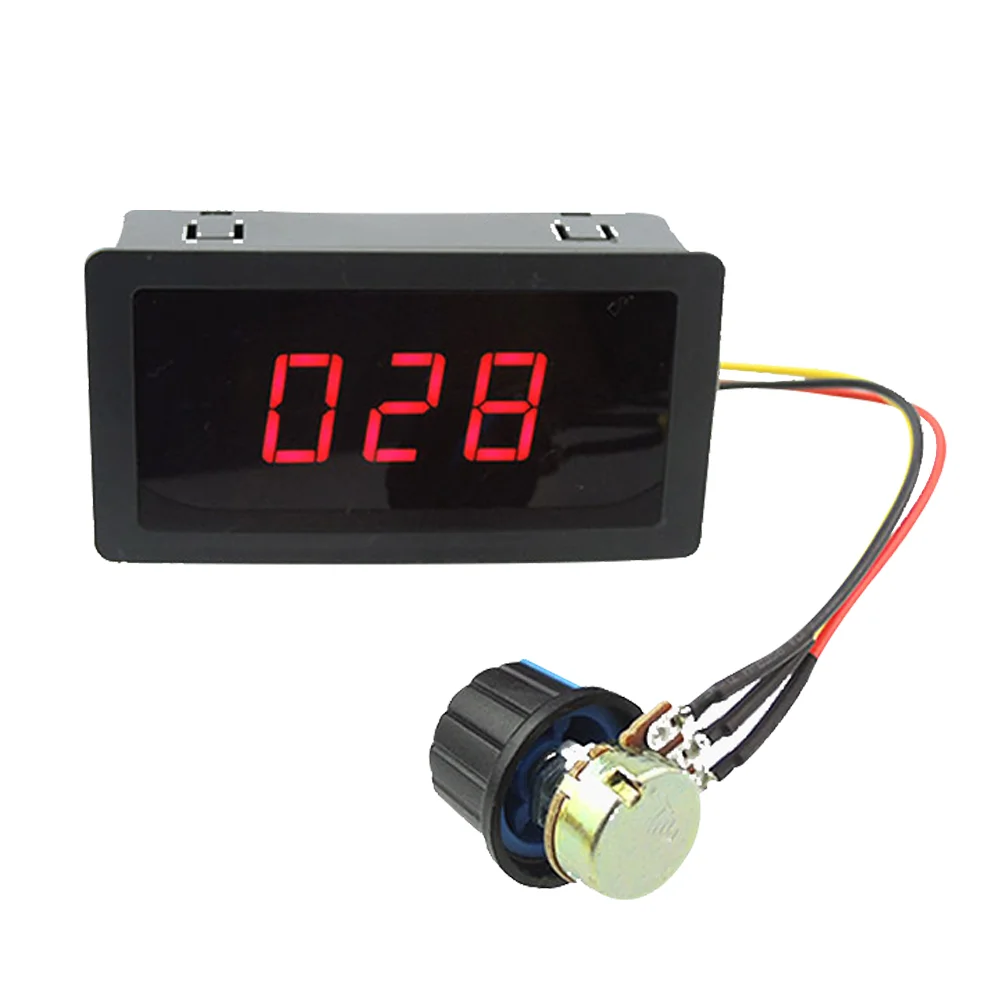 

DC Governor Digital Display 12V24V Reducer Motor High Power Speed Regulating Switch PWM Poleless Speed Regulating Control Board