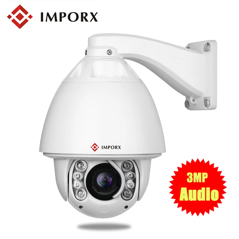 

IMPORX Wireless CCTV Camera 20X/30X IR 150M IP Camera Outdoor 3MP Security Camera HD Built-in Wiper AutoTracking High Speed Dome