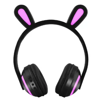

Lovely Bluetooth Animal Ear Headphones Women Flashing Glowing Cat Ear Headphone Gaming Headset LED Light Earphone
